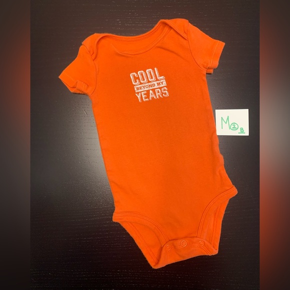 Carter's Other - ⭐️5/$10.00⭐️ Carter’s 6m Cool Beyond My Years Orange Onesie